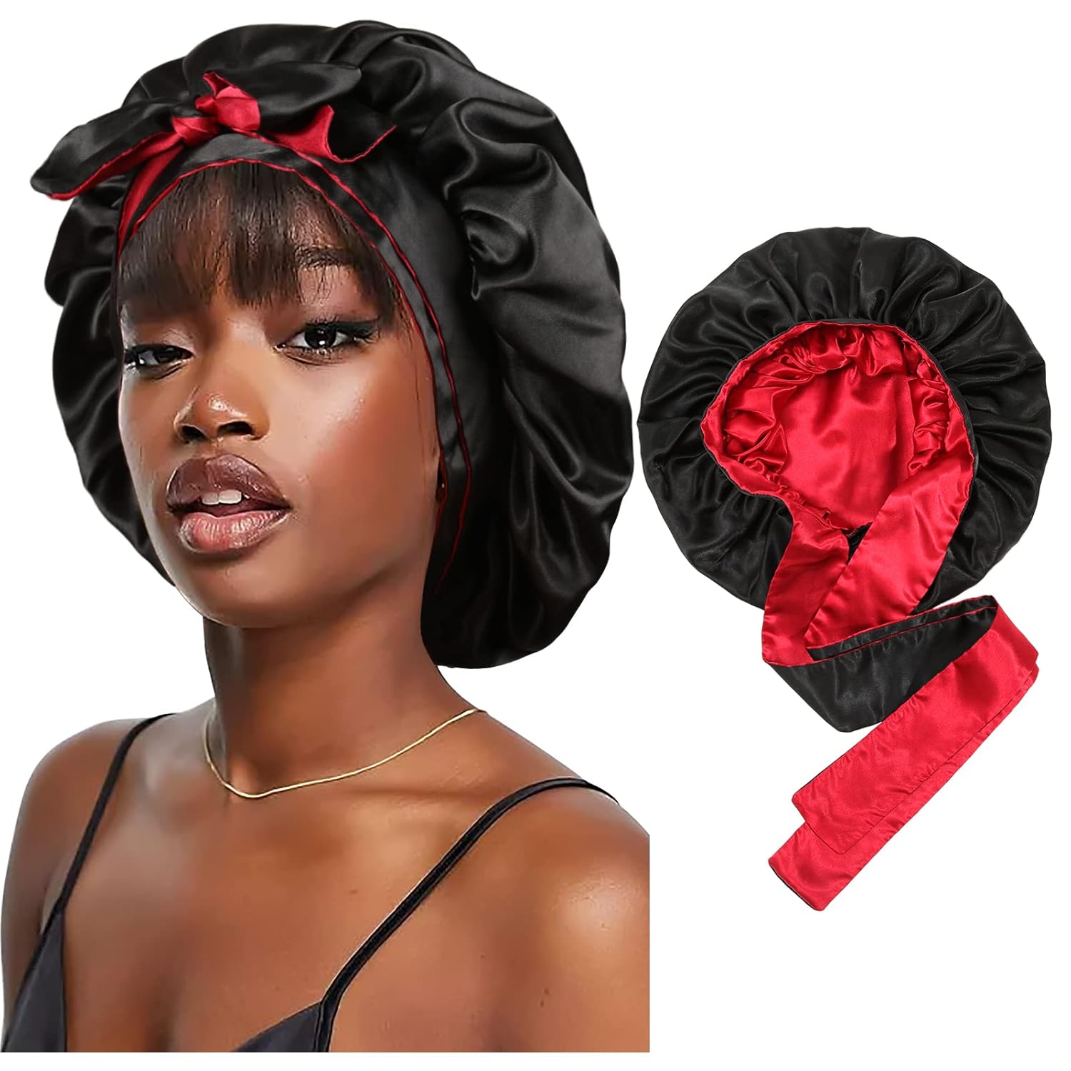 Satin Silk Sleep Cap Hair for Women