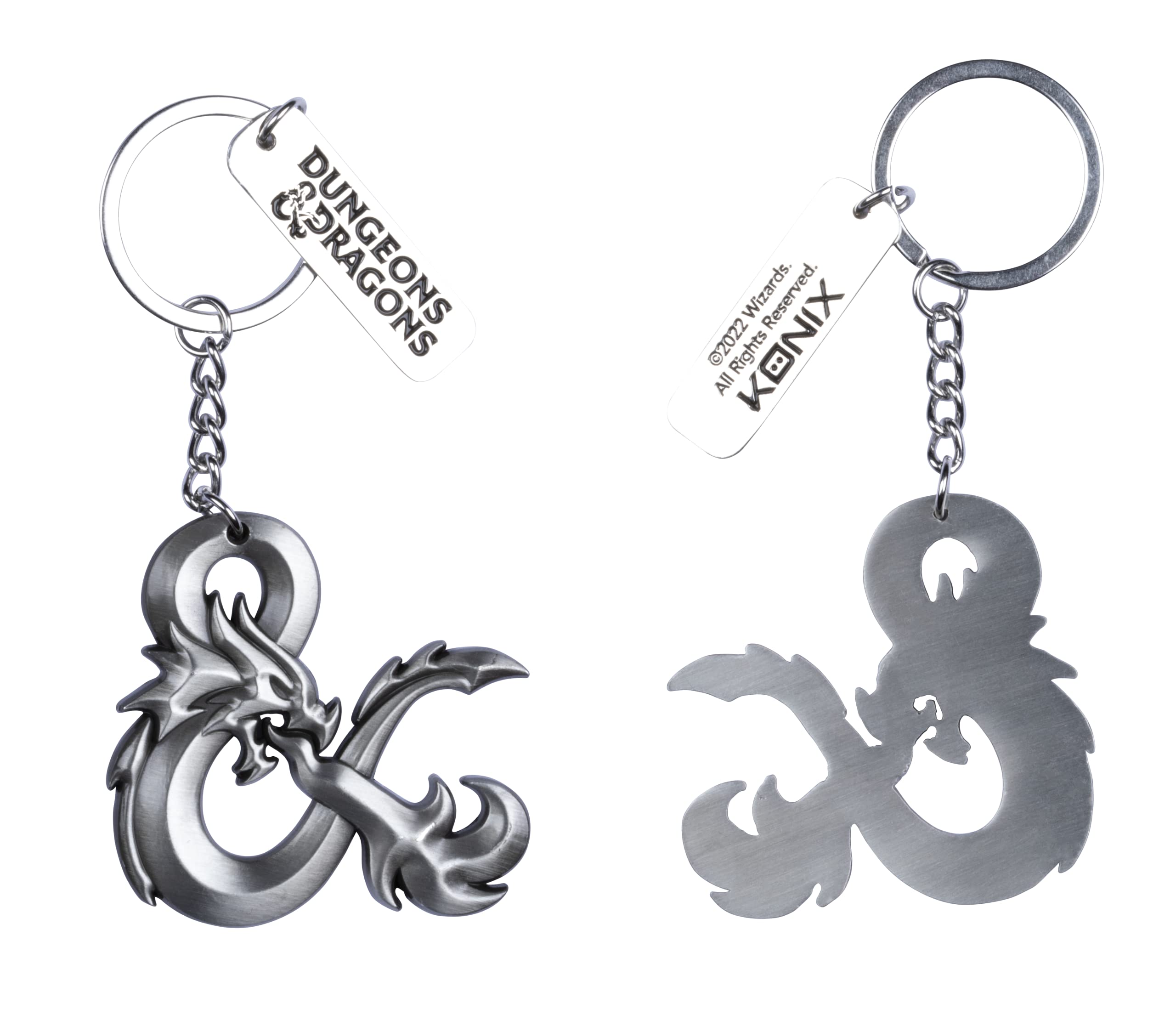Konix Dungeons & Dragons 3D Logo Keyring, Na, standard size