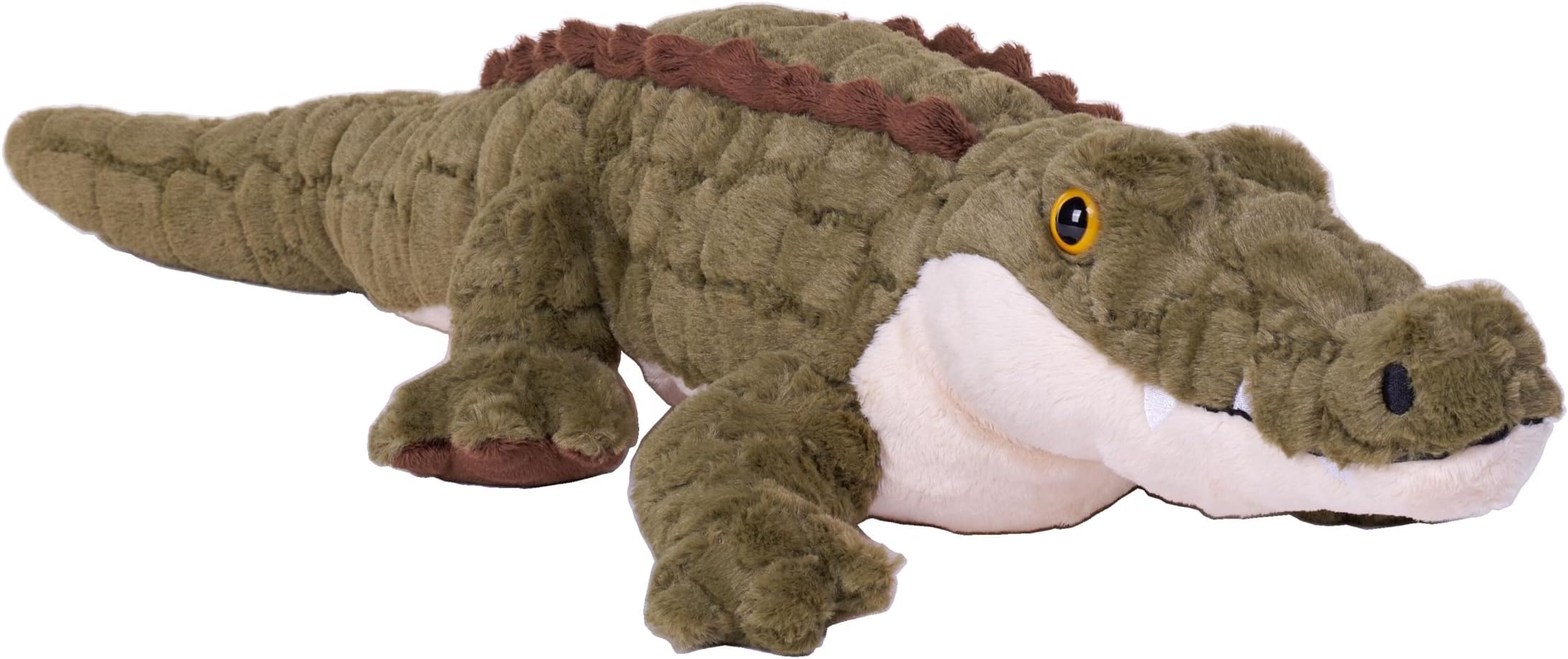 Wild Republic Earthkins Crocodile, Stuffed Animal, 15 Inches, Plush Toy, Fill is Spun Recycled Water Bottles, Eco Friendly