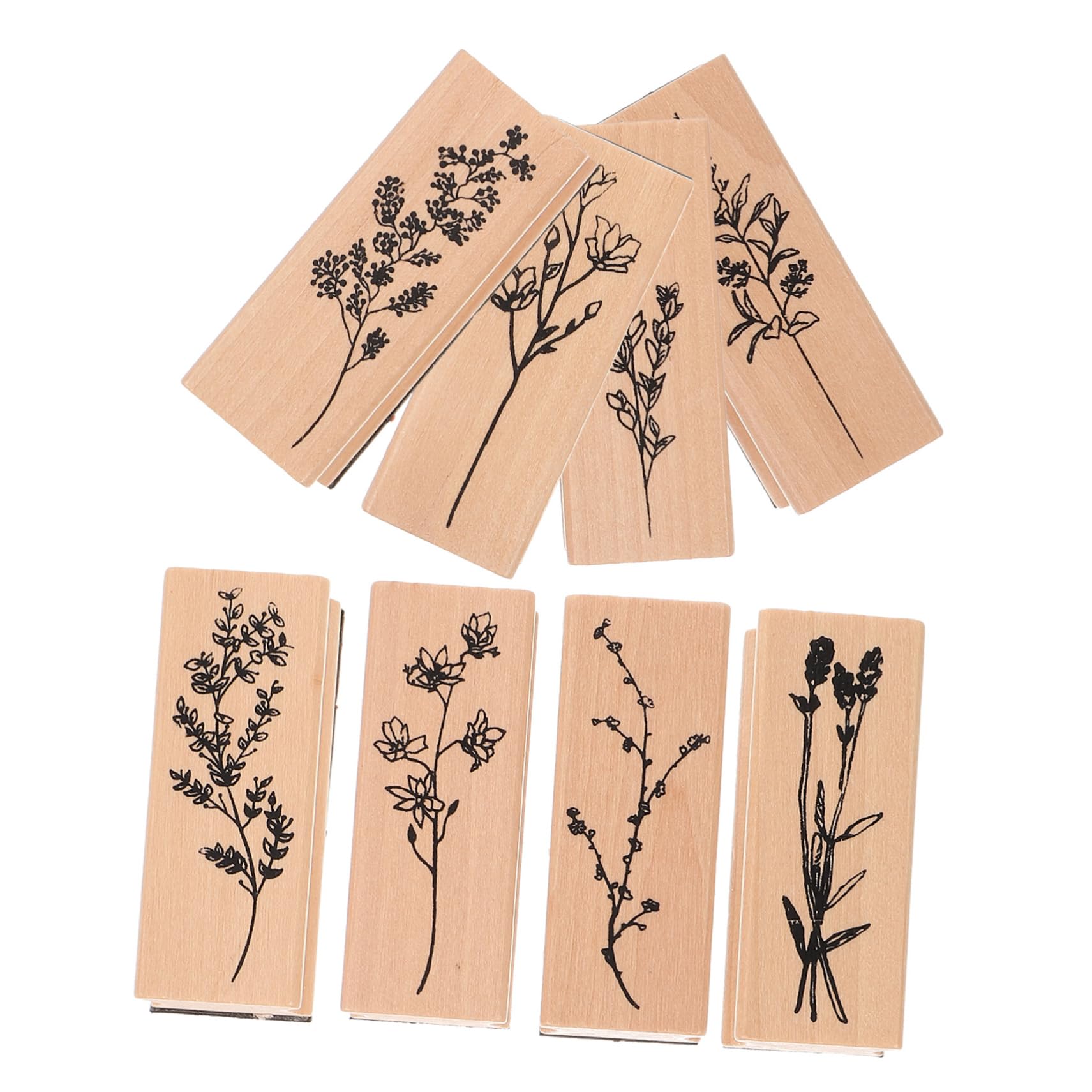LALAFINA 40stücke Teiliges Aus Holzstempeln Für Dekorative Stempel Für Bastelarbeiten Kreative Journals Und Scrapbooking Langlebig Und Sicher Der Anwendung