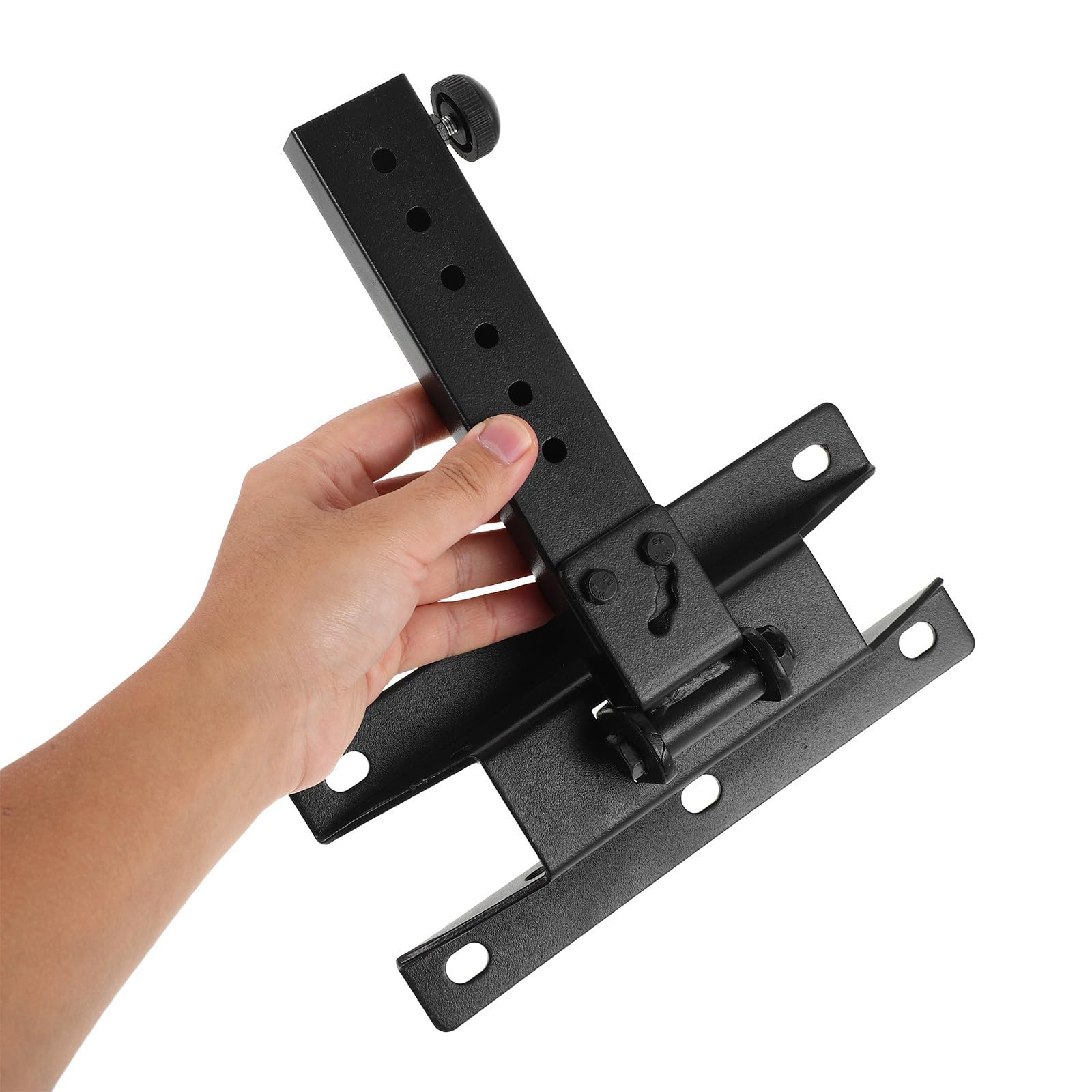 VICASKY Support Mural Réglable en Métal Noir pour Haut-parleurs et Enceintes Ktv, Stabilité Renforcée et Compatibilité Polyvalente pour Divertissement à Domicile et Réunions