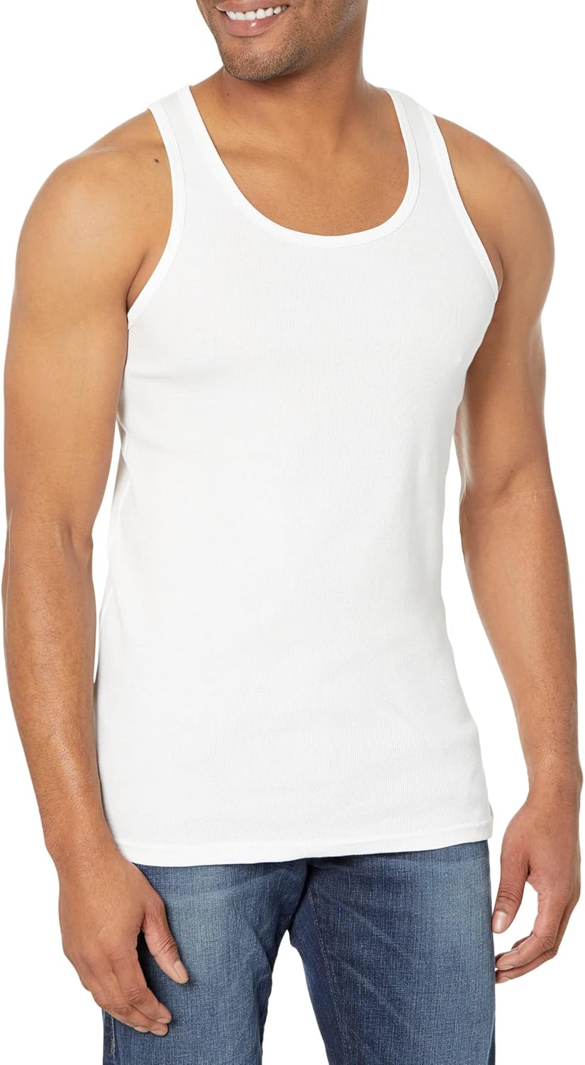 Tommy Hilfiger Men's Undershirts Multipack Cotton Classics A-Shirts Small Multicolor