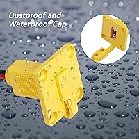 Vista 2 de CERRXIAN Cable de panel de montaje macho a hembra XT90 de 1 pie 10AWG XT90 macho con panel de salida a cable hembra para RC Lipo batería FPV Drone