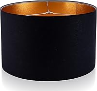 Vista 29 de Wellmet Pantalla de Lino de 14 pulgadas de Diámetro, 17 pulgadas de Alto, Requiere Ensamblaje para Lámpara de Mesa, Lámpara de Mesita de Noche