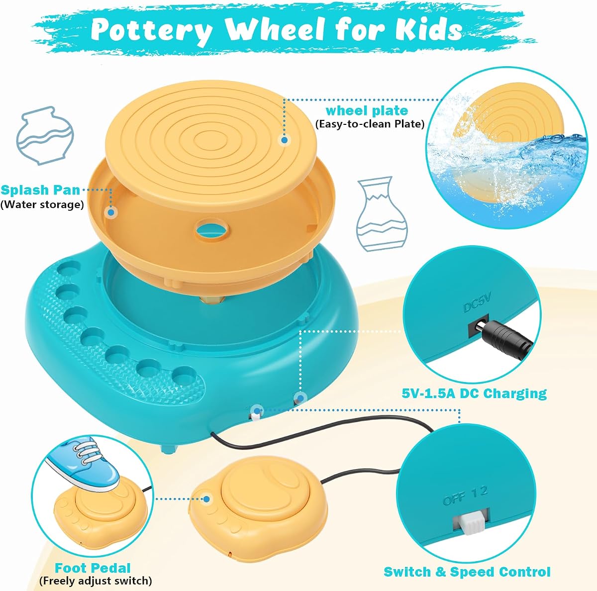 The Potter’s Wheel Air-Dry Clay Shared Set view 3