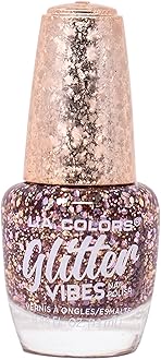 L.A. COLORSGlitter Vibes Nail Polish (Pure Blush)