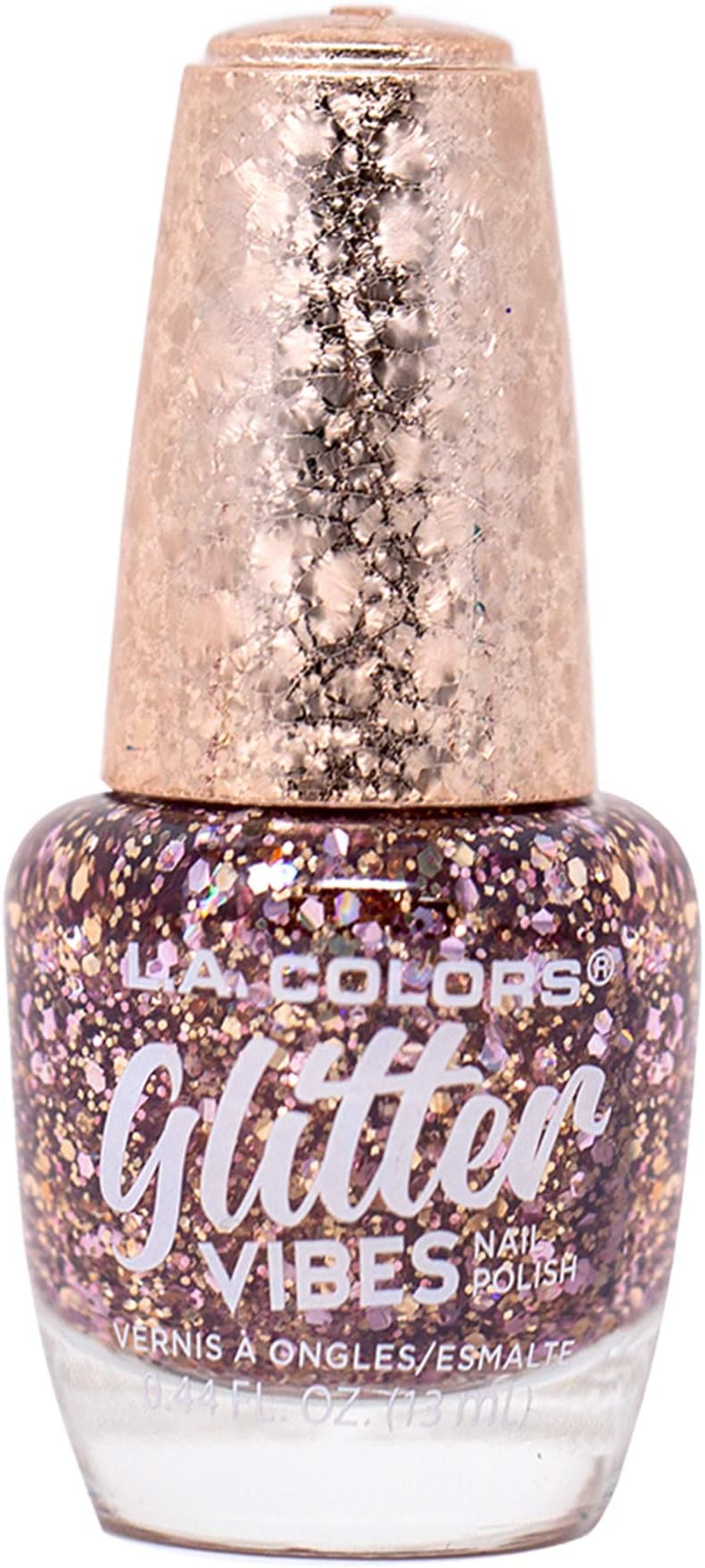 L.A. COLORS Glitter Vibes Polish, Pure Blush CNL355