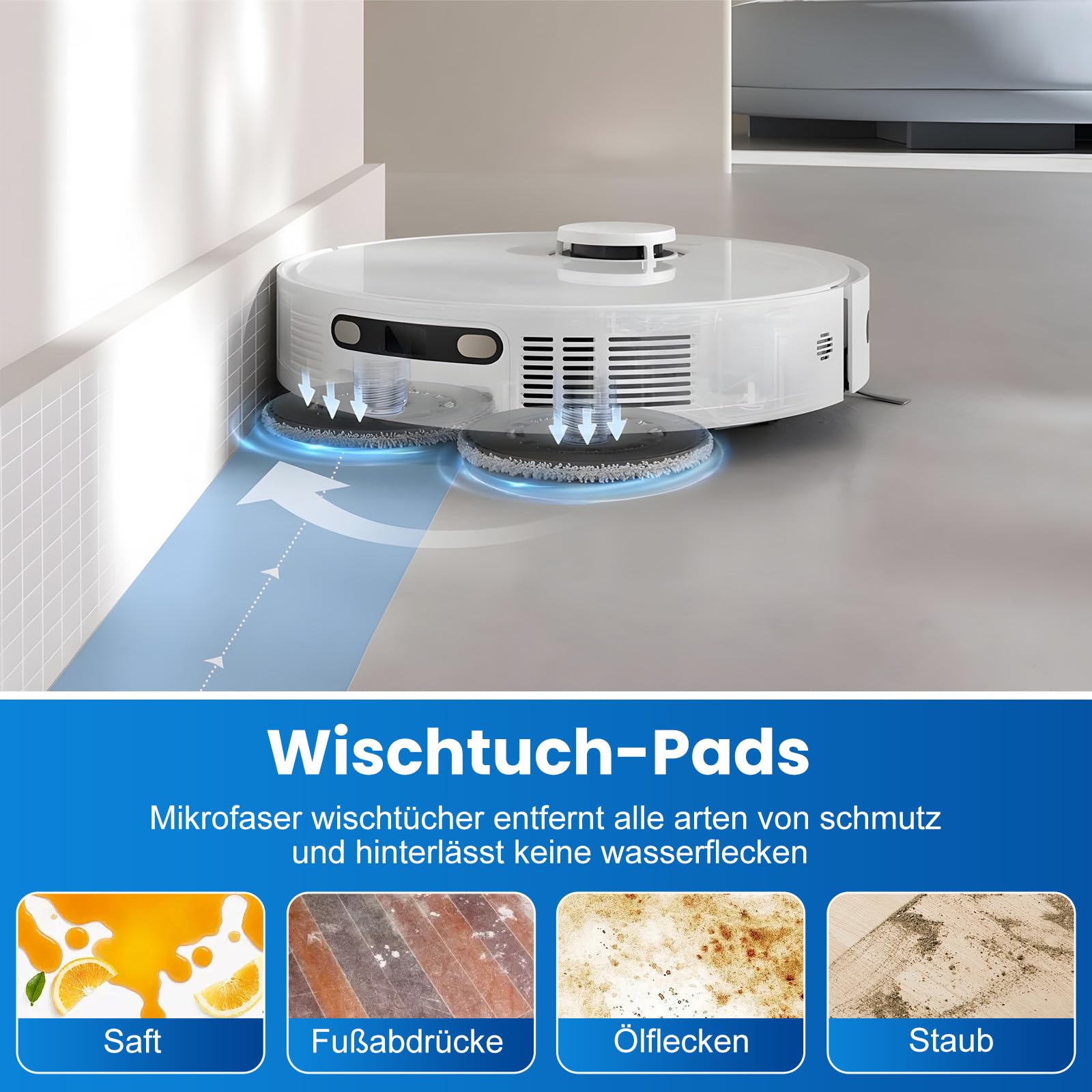 18-częściowy zestaw akcesoriów do Dreame L10s Pro Ultra Heat / L10s Ultra Gen 2 / X30 Ultral/Mova E30 Ultra robot odkurzający, 1 główna szczotka, 4 ściereczki do wycierania, 4 filtry, 4 worki do kurzu