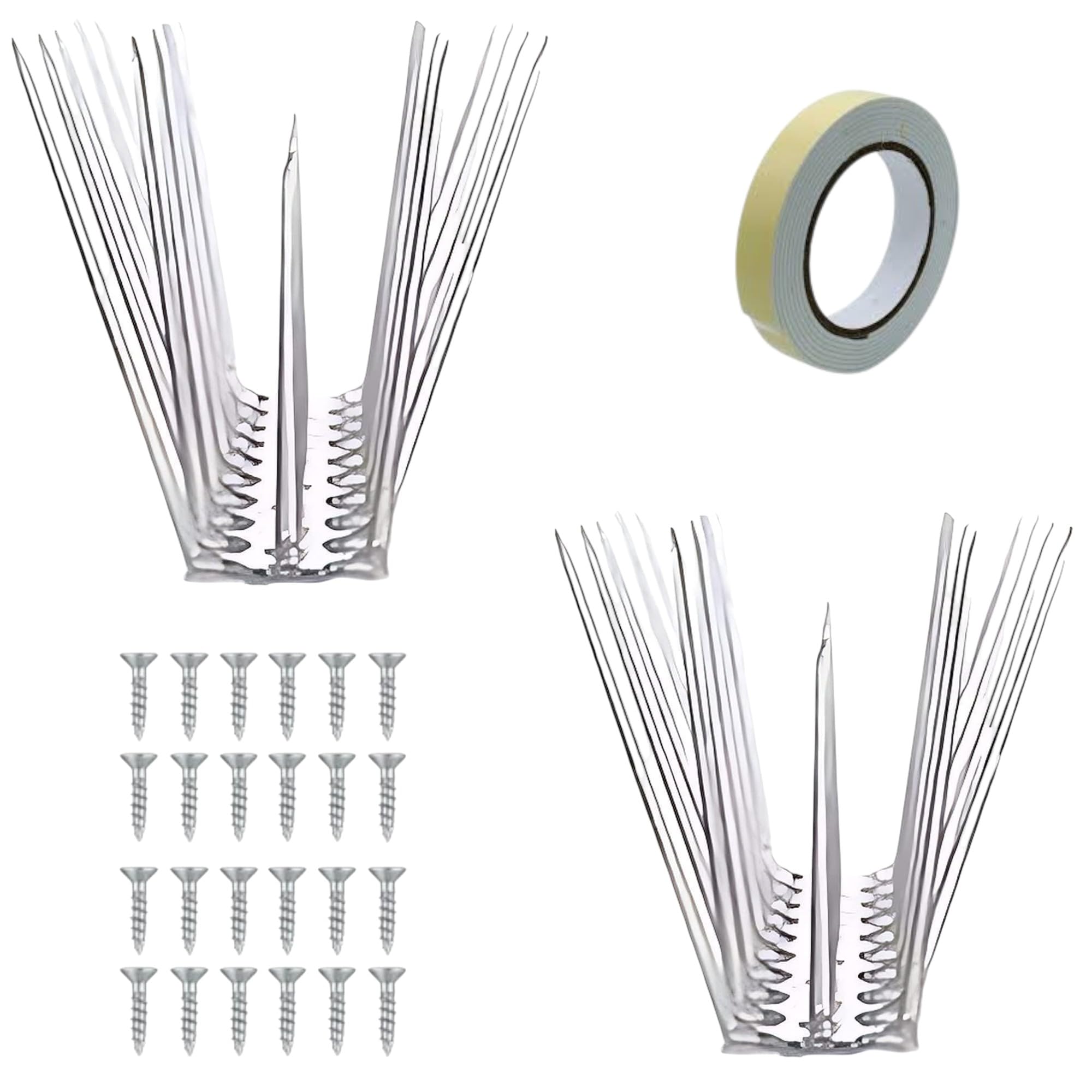 Homestead Decor - Bird Spikes - Pigeon Control Spikes (Bird Spikes 10 Pcs) Pigeon Spikes for Balcony, Window AC, Split AC (Polycarbonate)-image-7