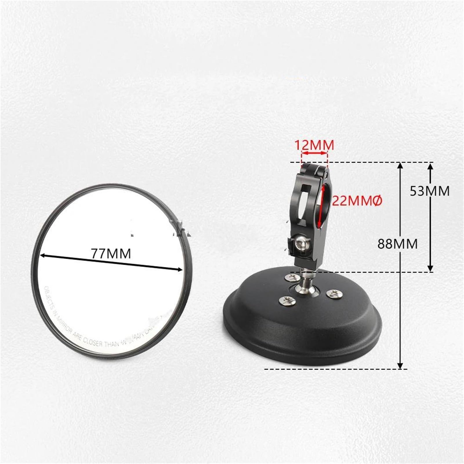 Espejo Retrovisor para Manillar De Motocicleta para Yamaha MT09 MT-09 MT 09 SP 2021-2024 2025, Convexo Gran Angular CNC Espejos Laterales(1 par)