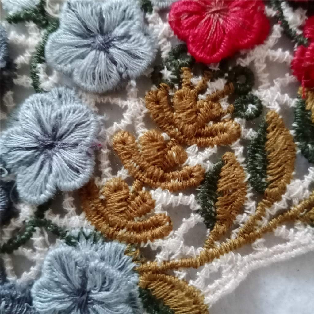 Embroidery Appliques Flower Sewing Collar Patches Wedding Dress Appliques for Wedding Dress Evening Gown Decoration Sewing Neckline