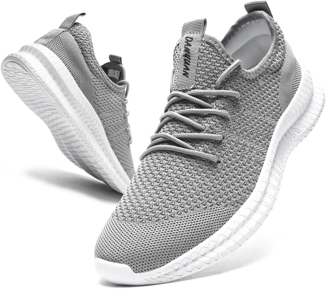 Womens Running Walking Shoes Tennis Slip On Fashion Sneakers Women Sport Workout Gym Shoes Womens Athletic Hiking Nurse Non Slip Lightweight Breathable Shoes