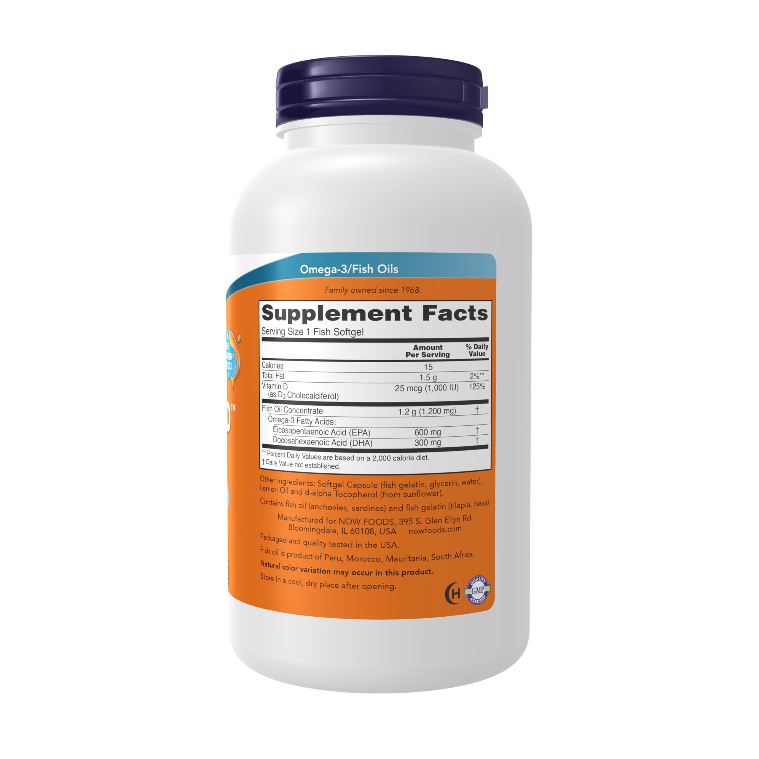 NOW Supplements, Ultra Omega 3-D™, Omega-3 Fish Oil, 180 Softgels — Amazon image 2
