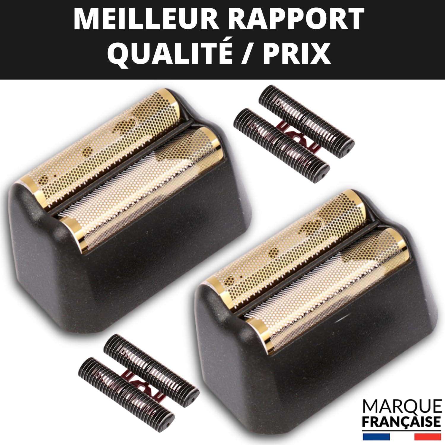Lame de Rasoir Tete Rechange x2 Lames Compatible avec Wahl Shaver Professionnel 5 Star Series Finale Tondeuse Finition Feuille Remplacement Couteau Pièces Détachées Coiffeur Rasage Homme Cheveux Barbe