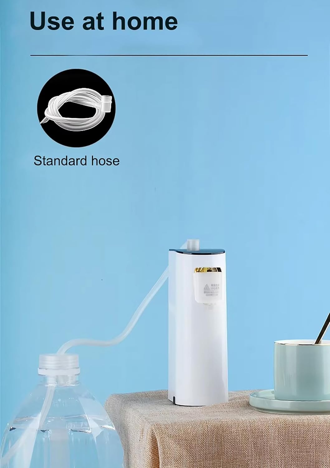 Mini Instant Hot Water Dispenser, Portable Top Loading Water Cooler Dispenser with 5 Temperature Settings, Desktop Bottled/Bucket Water Dispenser