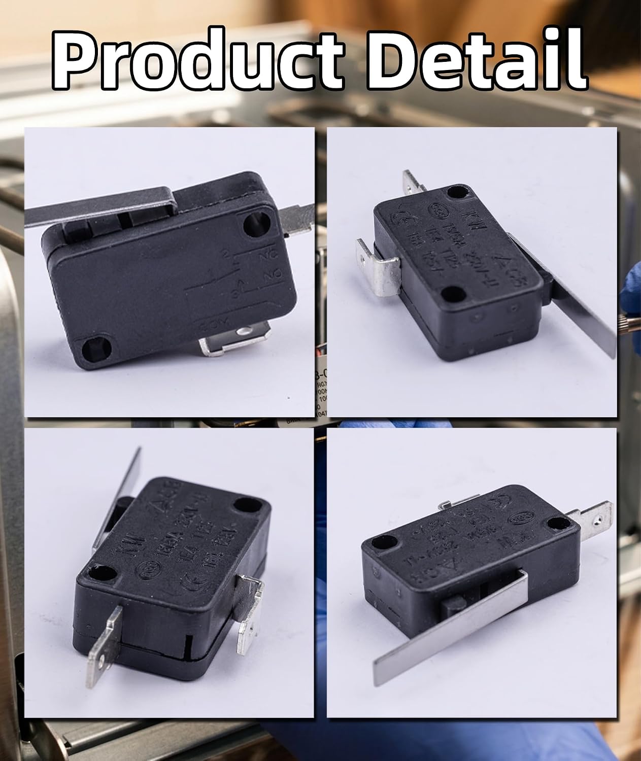 KW3-0Z Sensor Switch Replacement 4-Pack – Compatible with FG550, AG301, AG302, AG400, LG450CO Kitchen Appliances – Restores Responsive Operation & Sensing Performance