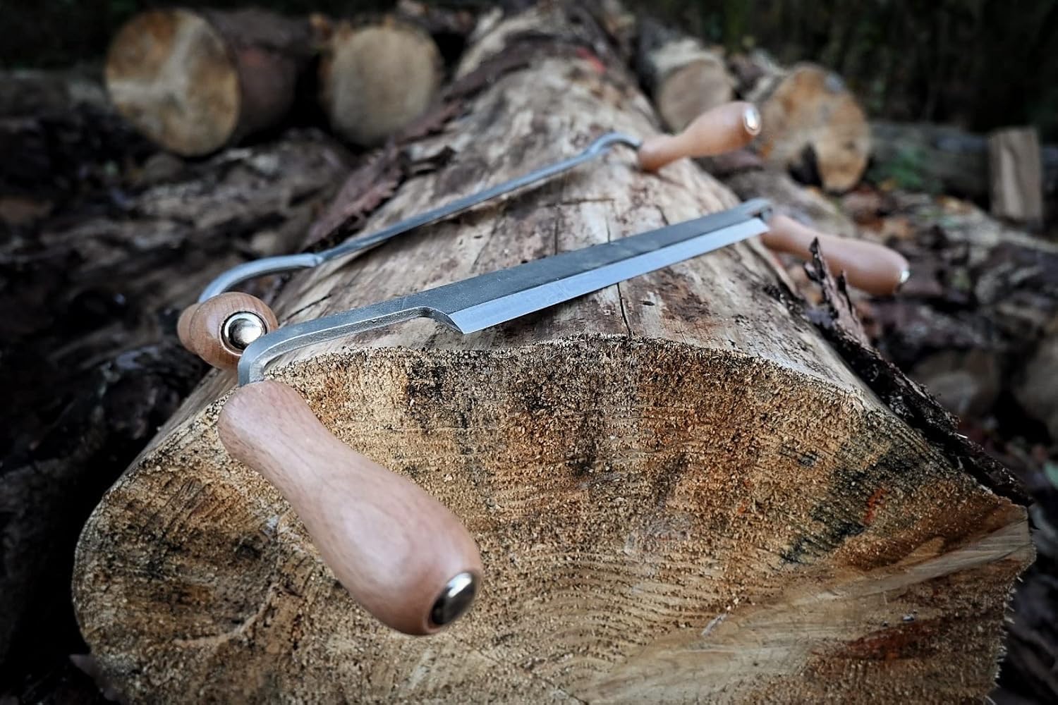 Kirschen Pulling Knife with Red Beech Handle (Straight Blade, Length 170 mm, Blade Thickness 4-4.5 mm at Chamfer Attachment)