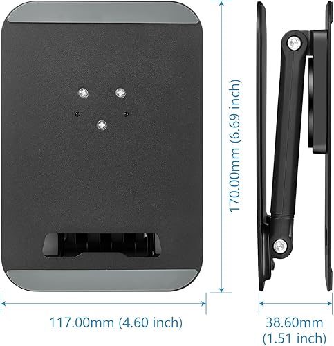 Miniatura 2 de PEPPER JOBS Soporte para tableta sólido y resistente, doble tubo plegable para iPad Pro, soporte universal para tableta, soporte para monitor