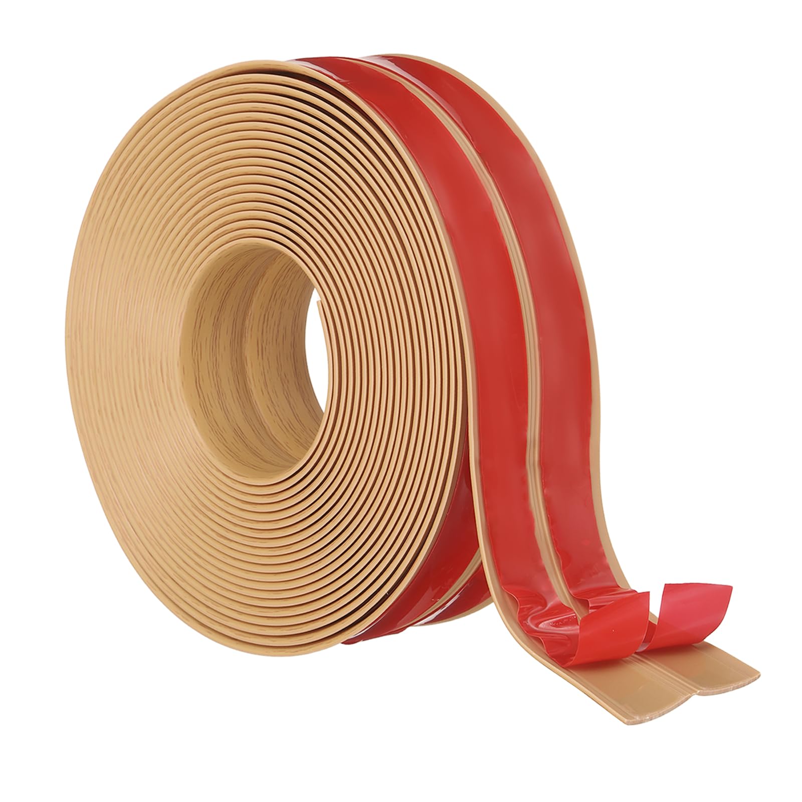 PATIKIL 6cm x 6m Wall Corner Protector, Self Adhesive Wall Corner Guard Edge Protector Flexible Peel and Stick Molding Trim for Ceiling Countertop, Yellow Oak Grain
