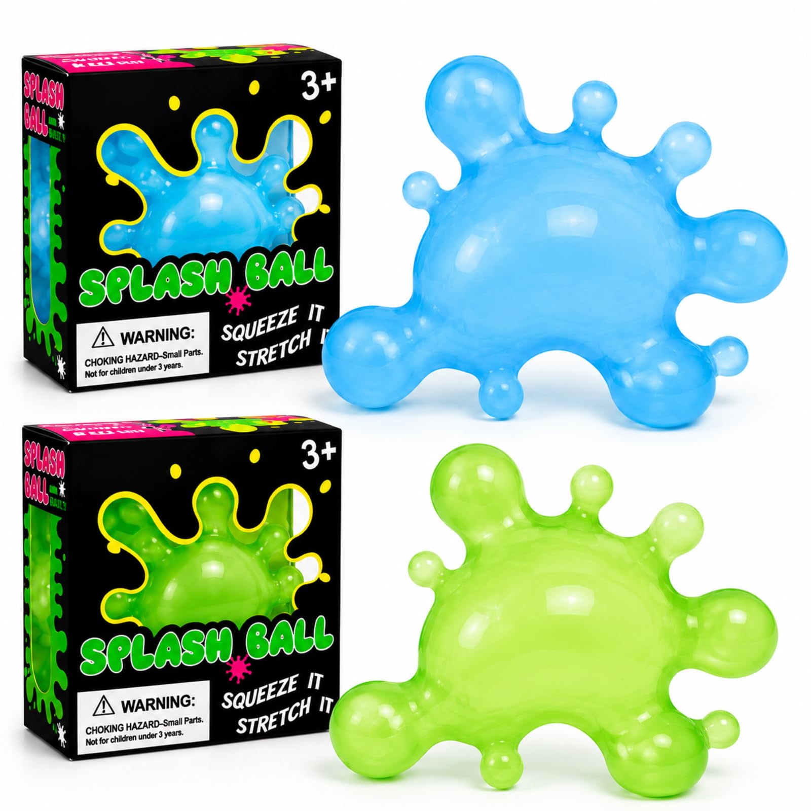 Slow Rise Squishiy, Water Ripple Design Sensory , dream drop squishy,similar squishy dumpling Blue and Green Set with Protective Cases