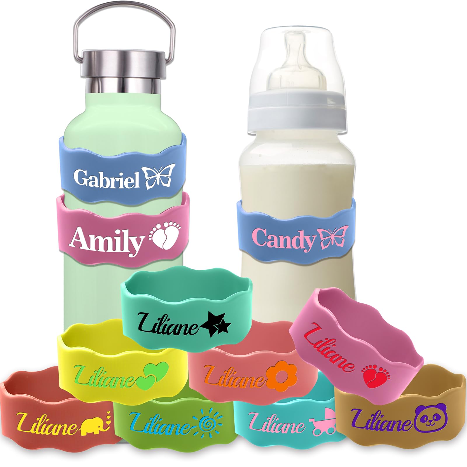Amazon.com: Personalized Baby Bottle Labels for Daycare Silicone