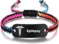 Vista 11 de Pulseras de alerta médica para mujeres y hombres Pulsera de identificación médica para hombres Pulsera de alerta médica para diabetes T1D T2D