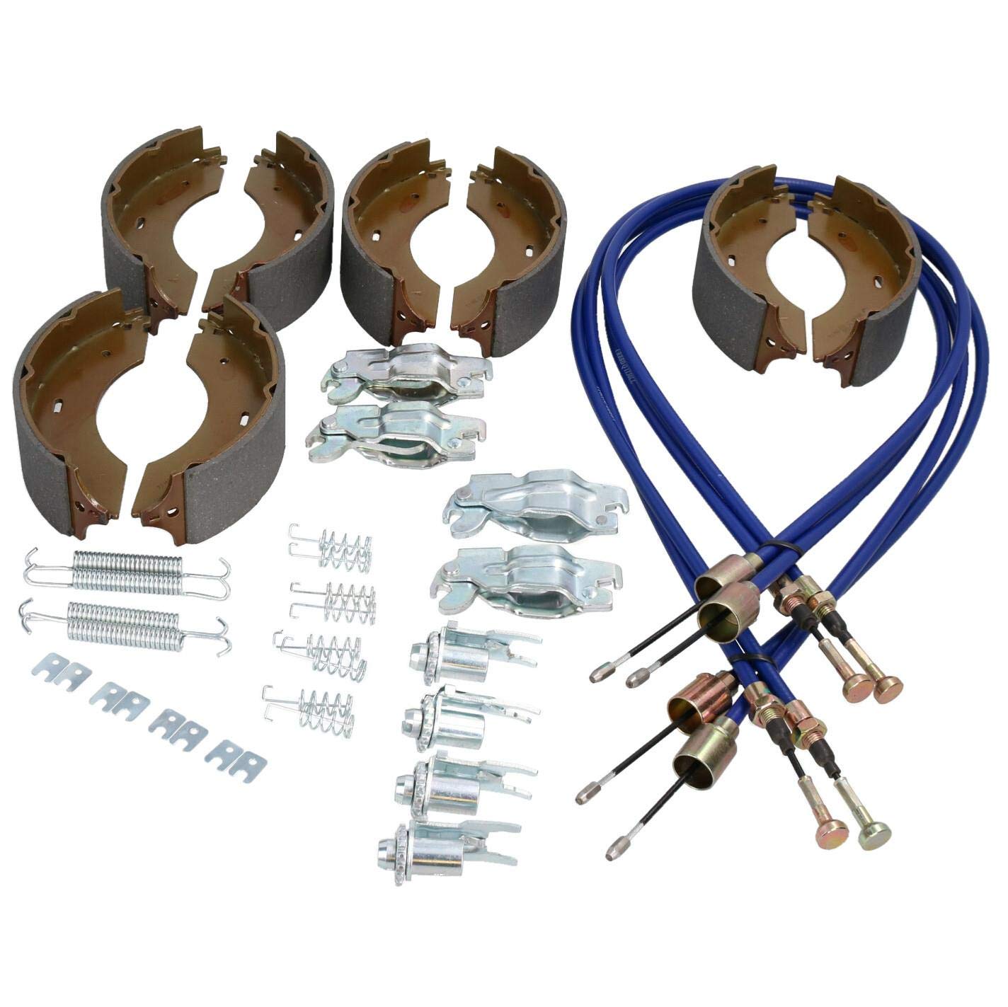 AB Tools Szczęka hamulcowa i kabel pełny zestaw do przyczep towarów niespotykanych GL35106 S & GL35126 S