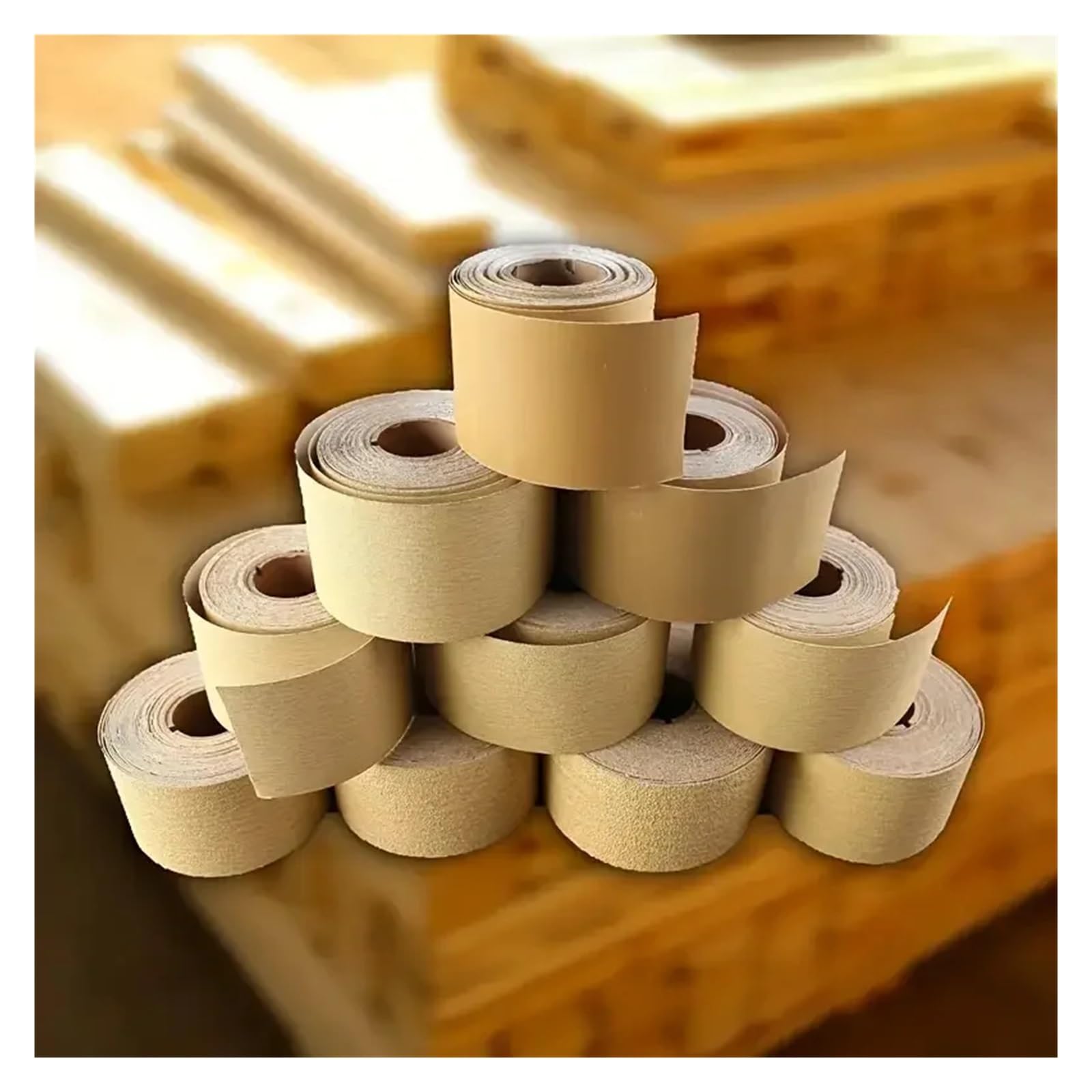 1 Rolle selbstklebendes Schleifpapier, Größe 2-3/4 x 10, PSA-Kleber-Schleifpapierblatt, geeignet for Automobil- und Holzarbeiten(1 Roll 60 Grit)