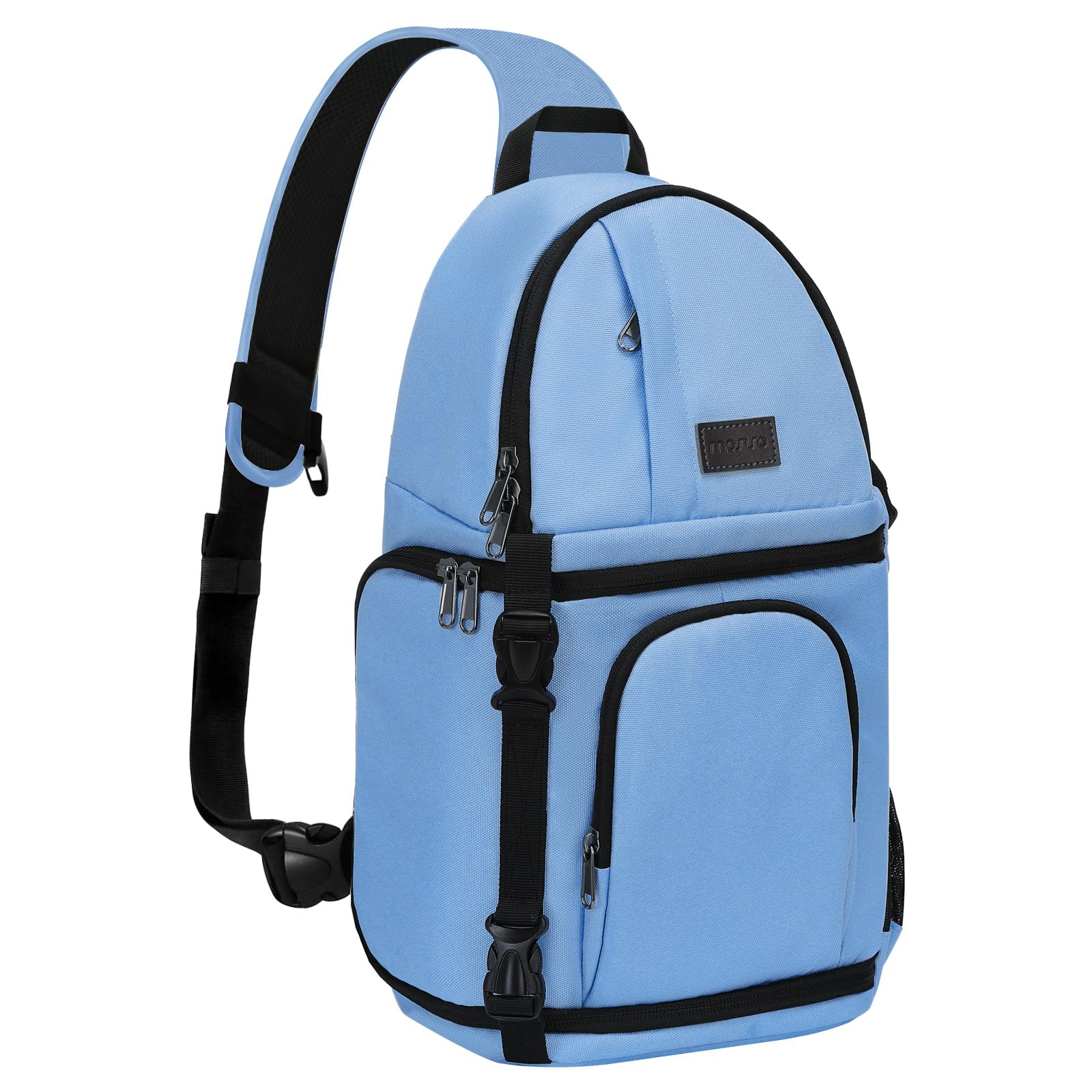 MOSISO Camera Sling Bag, DSLR/SLR/Mirrorless Camera Case Shockproof Photography Camera Backpack with Tripod Holder & Removable Modular Inserts