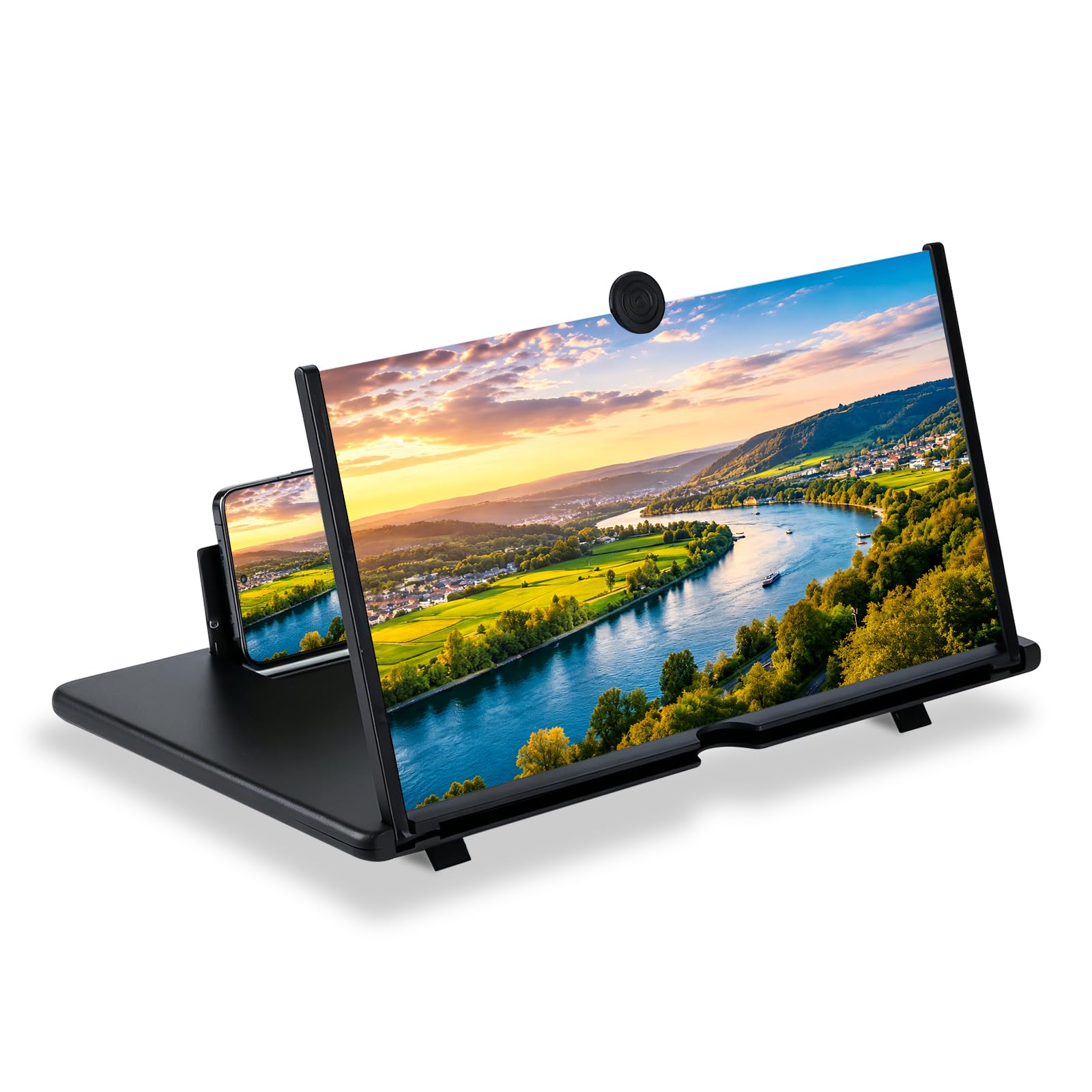 Amplificador de Pantalla para Movil, HD Lupa para móvil, 3D Pantalla Aumento movil, Plegable, para Todos los Smartphones, para Ver Partidos de fútbol, Películas y Videos(16 Pulgadas)