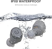 Vista 5 de TOZO Auriculares inalámbricos T10 Bluetooth 5.3, aplicación para personalizar ecualizador, diseño ergonómico, tiempo de reproducción de 55 horas
