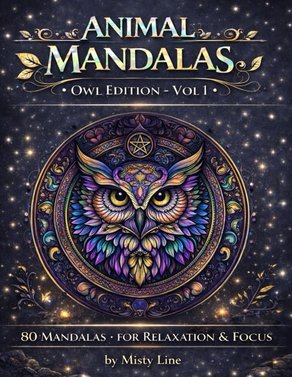 Animal Mandalas – Owls Edition, Volume 1: 80 Abstract Owl-Inspired Mandalas for Calm, Balance & Relaxation
