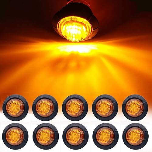 Miniatura 9 de 10 luces LED rojas de 34 pulgadas, luz LED de marcador de remolque, luz LED de marcador de bala, luz indicadora de identificación de señal de giro