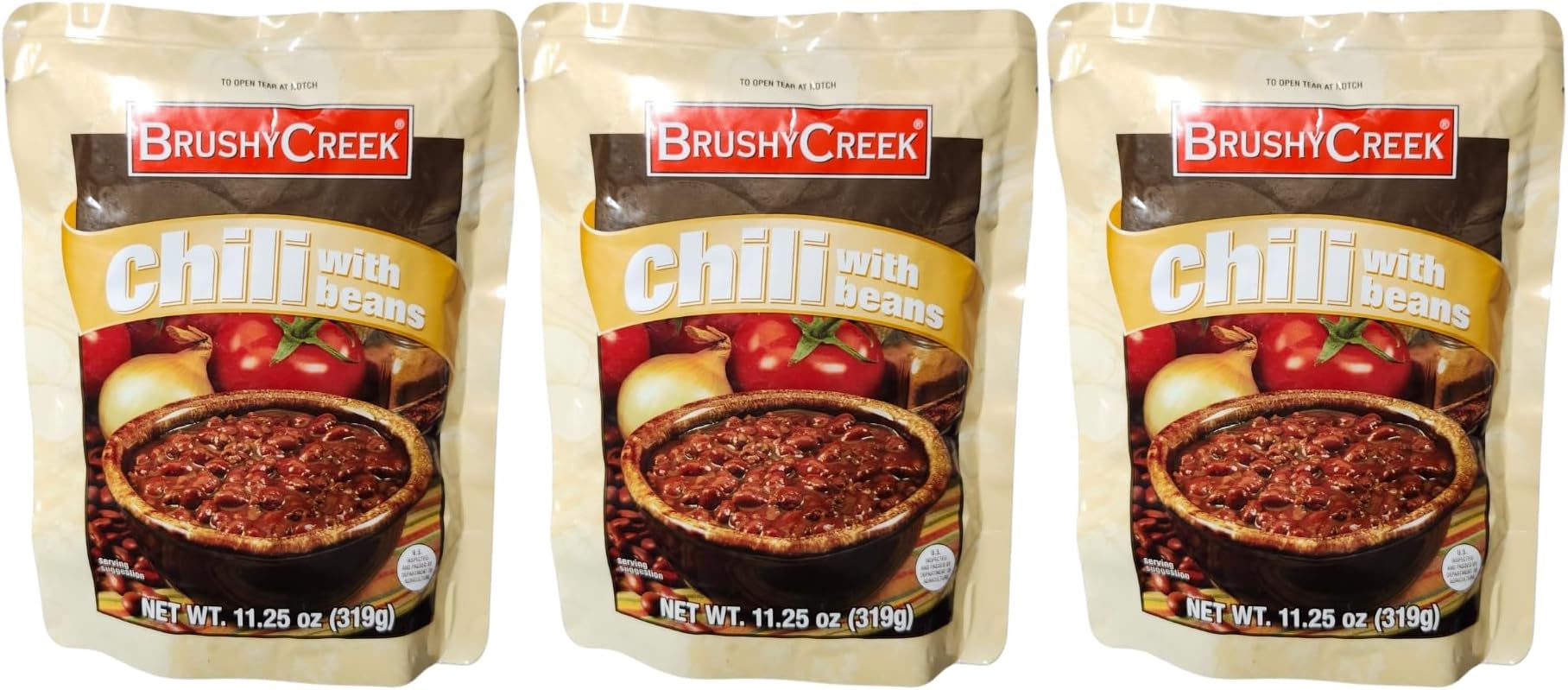 Generic Brushy Creek Chili with Beans, 11.25 oz, Pack of 3