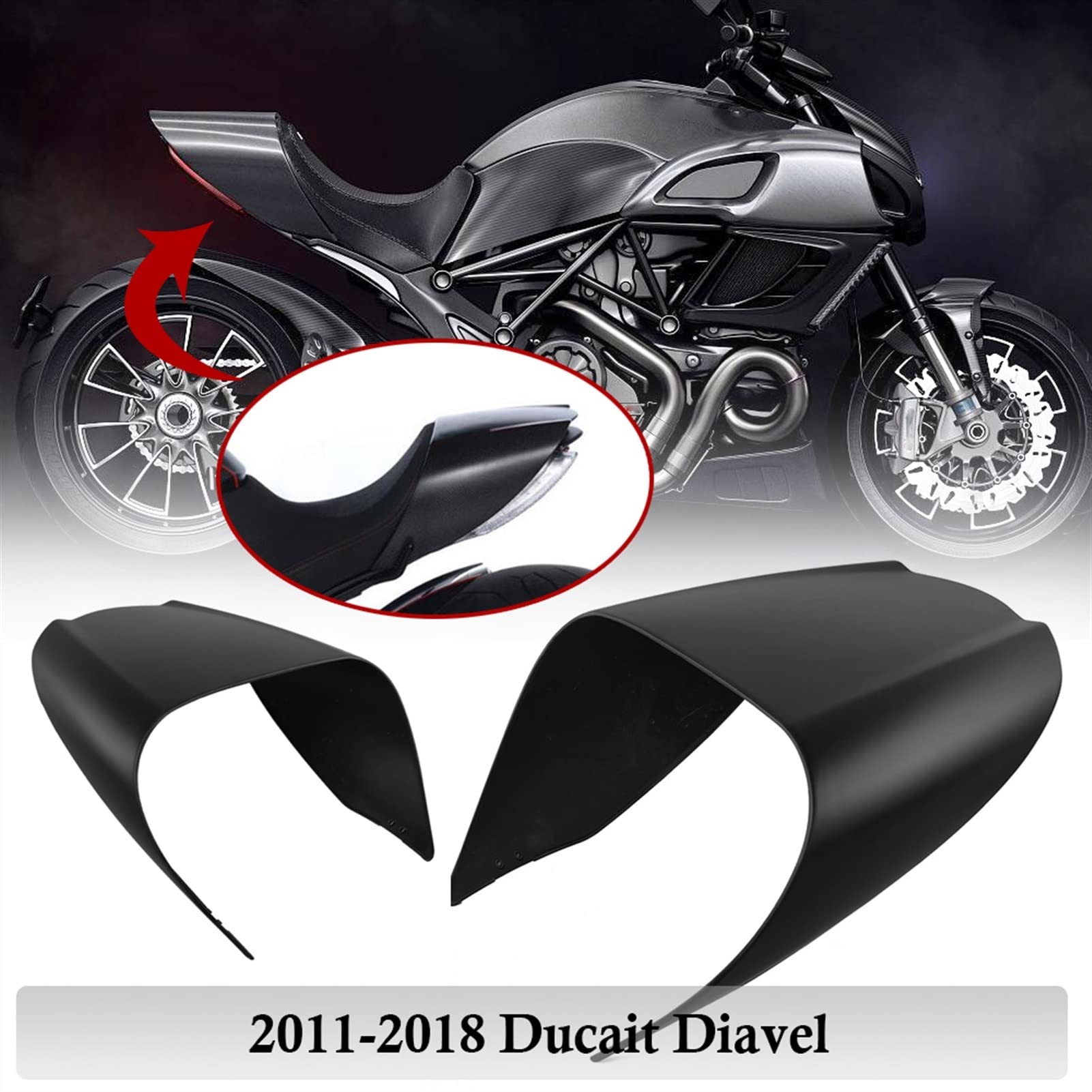 2011-2018 Ducati Diavel 100% Carbon Fiber Belly Pan Lower Fairing