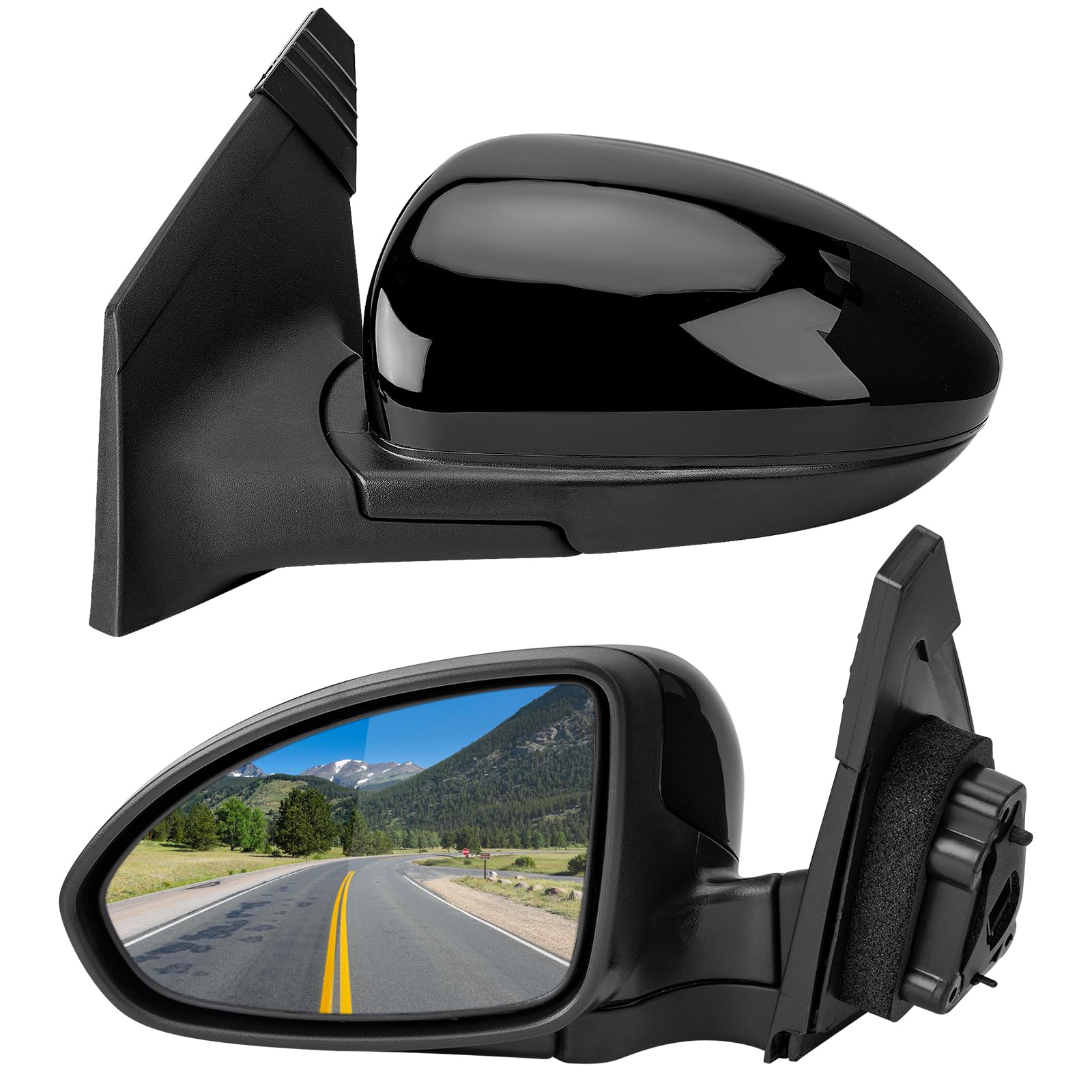 LOIYLLEN Left Driver Side Rear View Mirror Replacement for Chevrolet Chevy Cruze 2009 2010 2011 2012 2013 2014 2015 2016 3Pins and Electric Adjustment