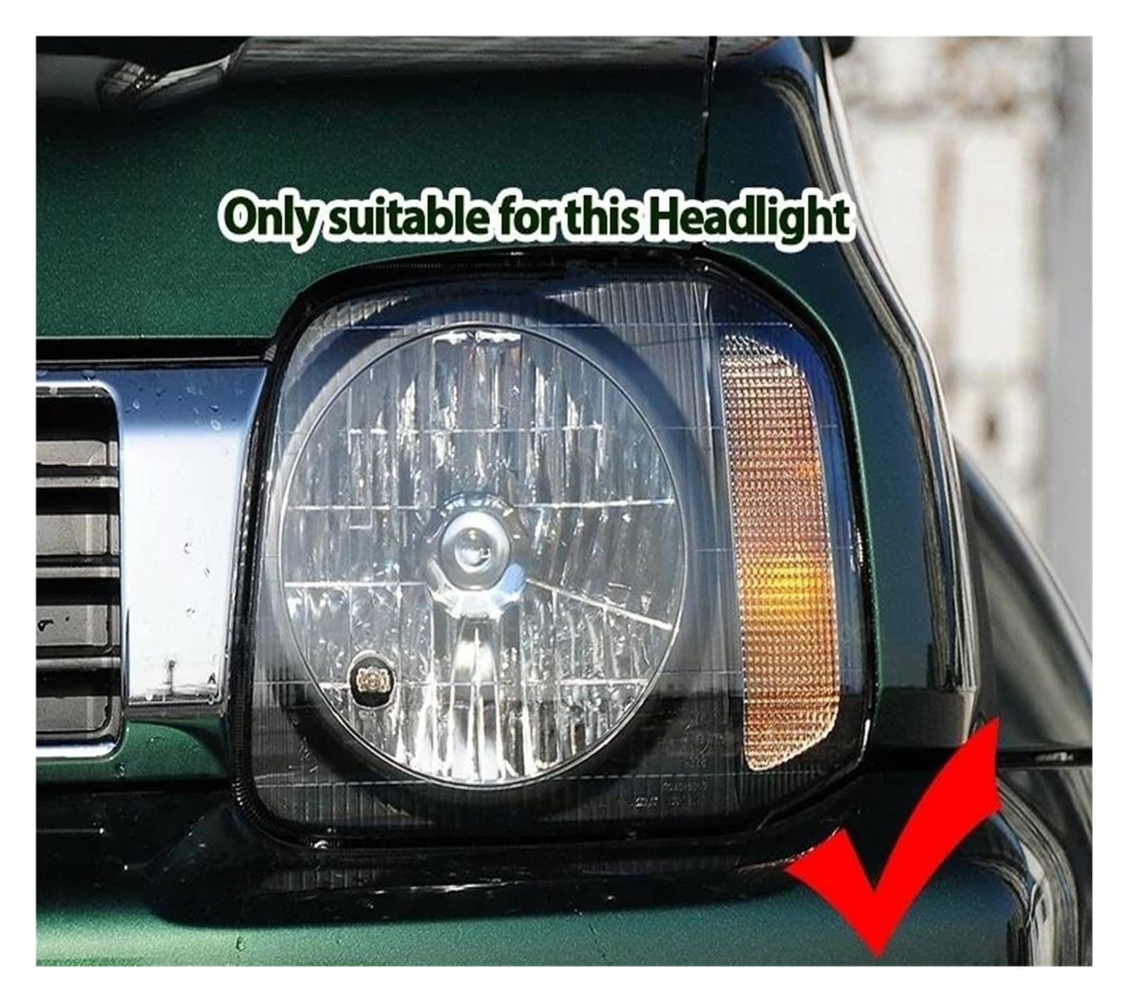 Copri Faro Anteriore Auto Per Suzuki Per Jimny JB23 JB33 JB43 JB53 1998-2017 Alloggiamento Trasparente Fari Anteriori Lente, Coprilampada In Vetro, Coprifari Copri Lente Faro(1pc Right Side)