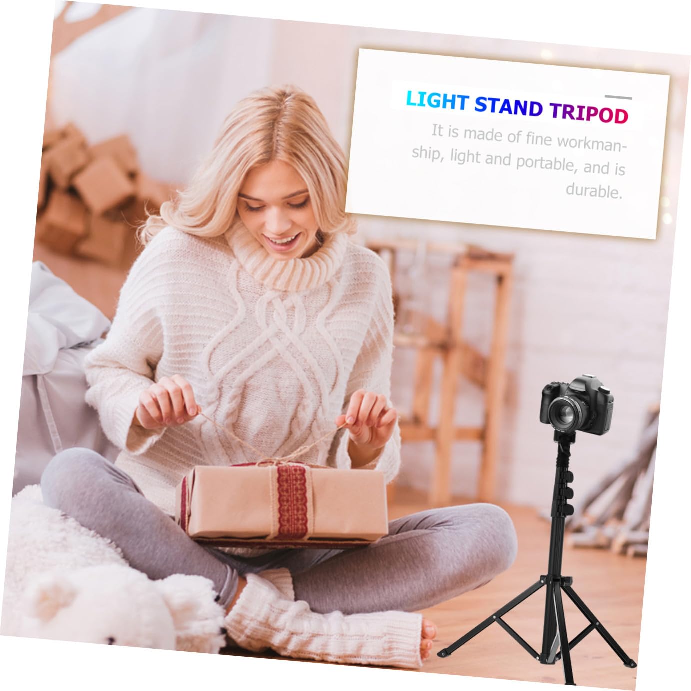 1.28m Supporto Per in Lega Alluminio Riflettore Softbox e Ombrello Accessorio Per Fotografia e Videocamere