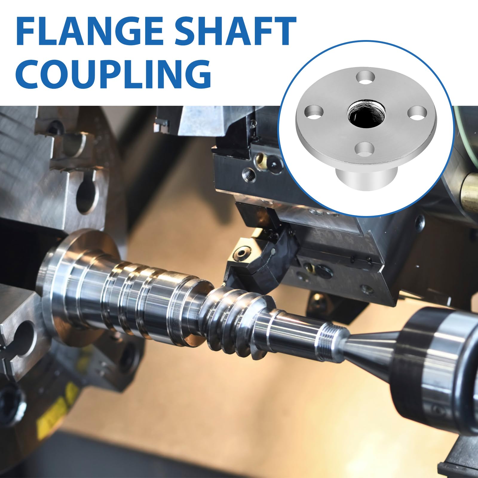 LALAGO 4 Pcs Flange di Accoppiamento, Modello con Guida Rigida, Raccordi per Albero/Asse, Flangia Accoppiamento Connettore con Viti per Fai Da Te e Motori di Modellini Radiocomandat (3mm)
