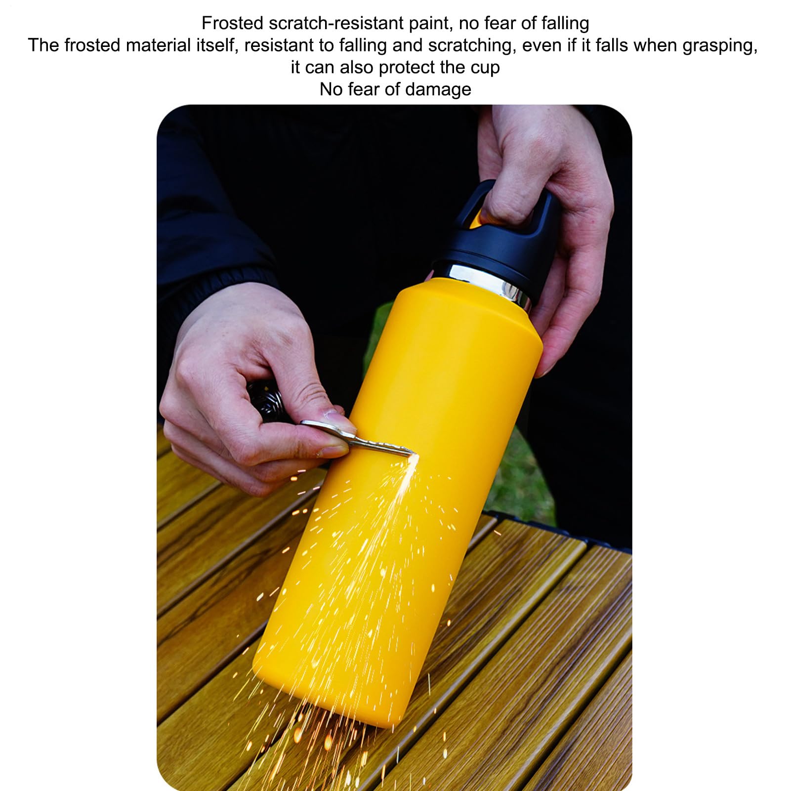 Bottiglie isolate, 600 ml, con coperchio facile da aprire, per sport, caffè, tè, caffè, latte, all'aperto, campeggio, escursionismo, e sport