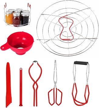 7PCS/Set Canning Kit | Stainless Steel Canning Set for Water Bath/Pressure Canner | Multifunctional Canning Supplies Kit for Home Canning | Canning Supplies Starter Kit for Beginner