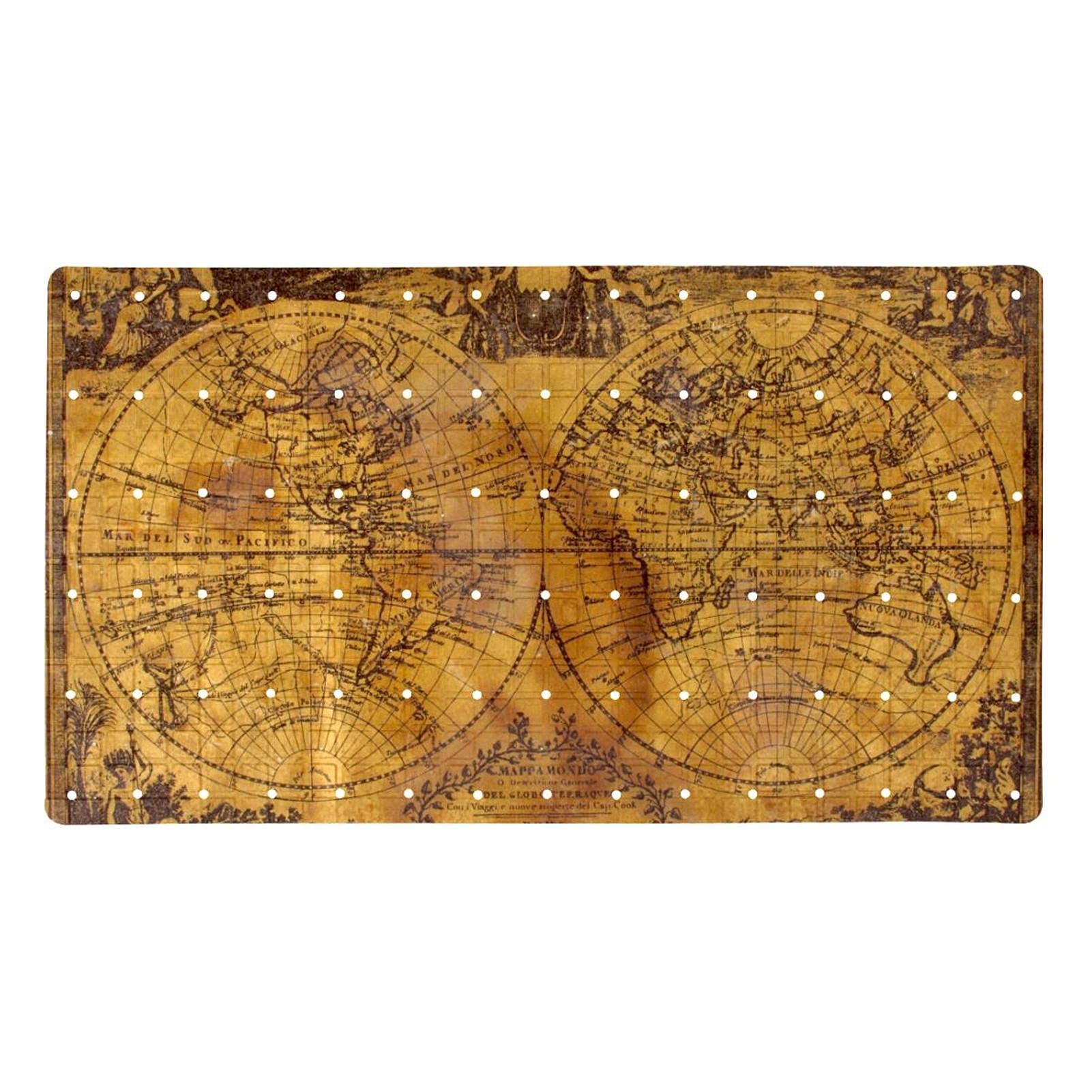 Tapis de bain nautique rétro 40x70 cm antidérapant en PVC