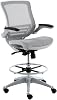Harwick Evolve All Mesh Heavy Duty Drafting Chair - Platinum Finish