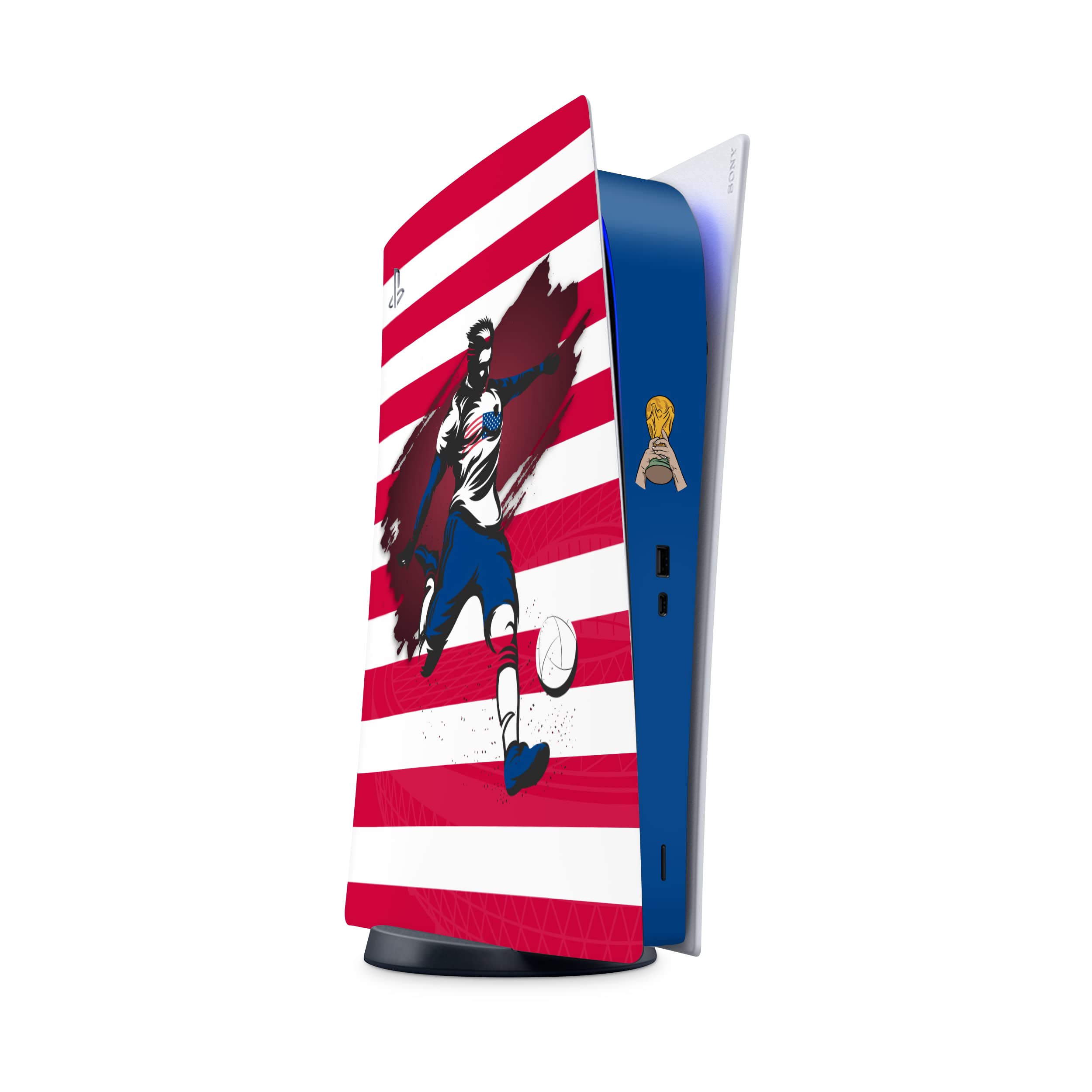 World Cup 2022 Argentina PS5 Controller Skin - Soccer Stickers Full Wrap