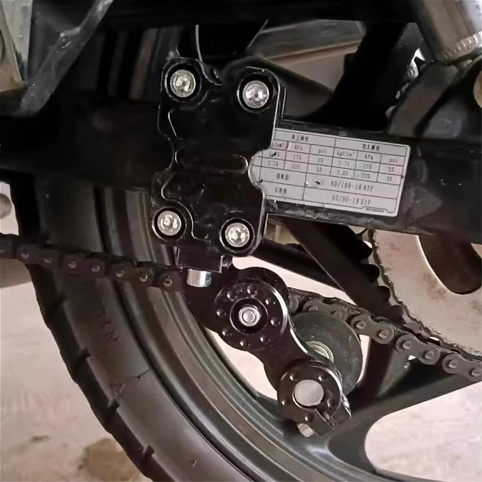 Accessoires De Réglage Universels pour Moto, Tendeur De Chaîne De Roue De Réglage, Tendeur De Rouleau pour Moto, Motocross, Chopper, VTT
