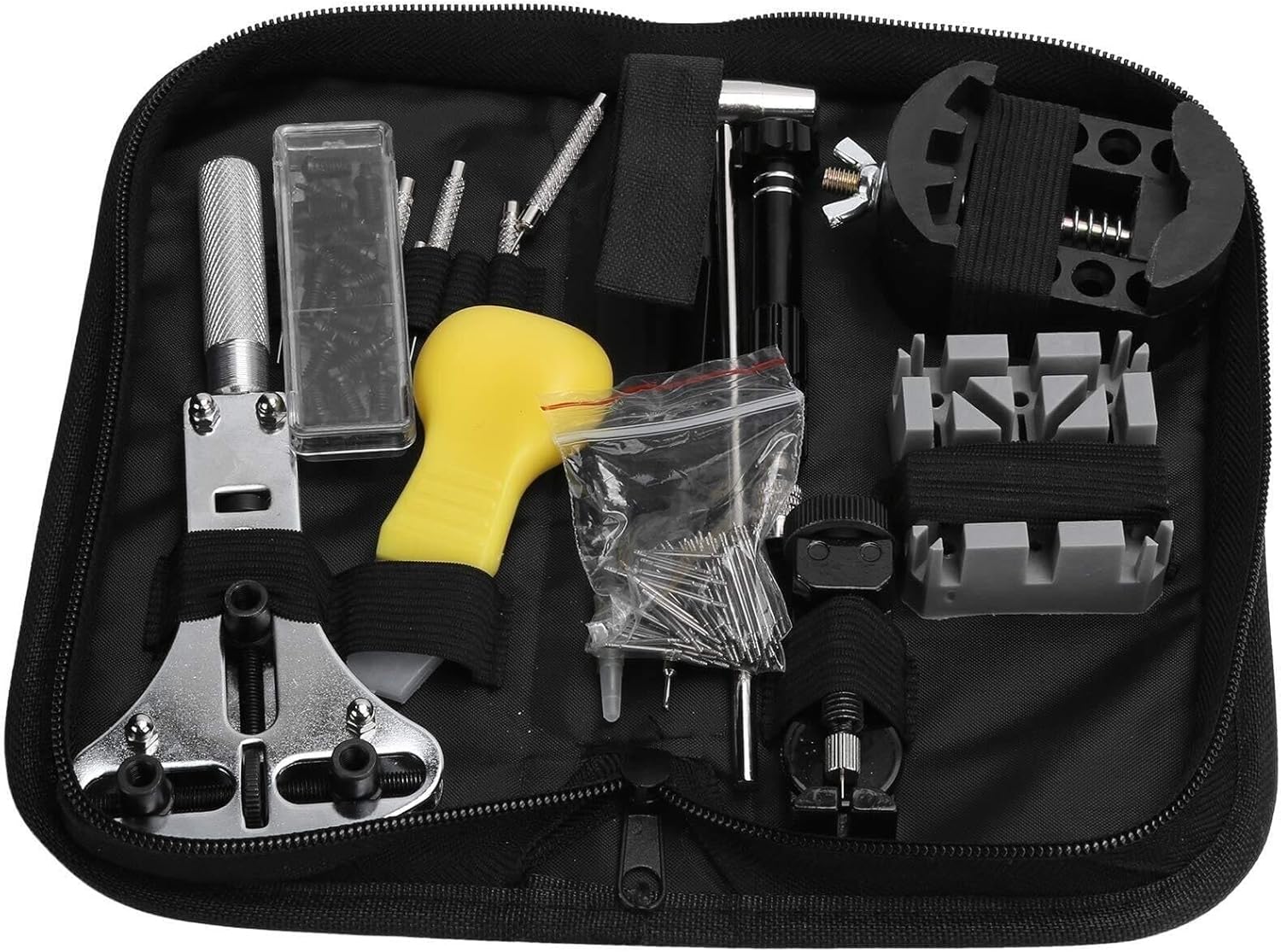 Watch Band Link Tool Kit, Back Case Remover, Battery Changing, Watch Repair Set, Professional Watch Repair Tool Kit