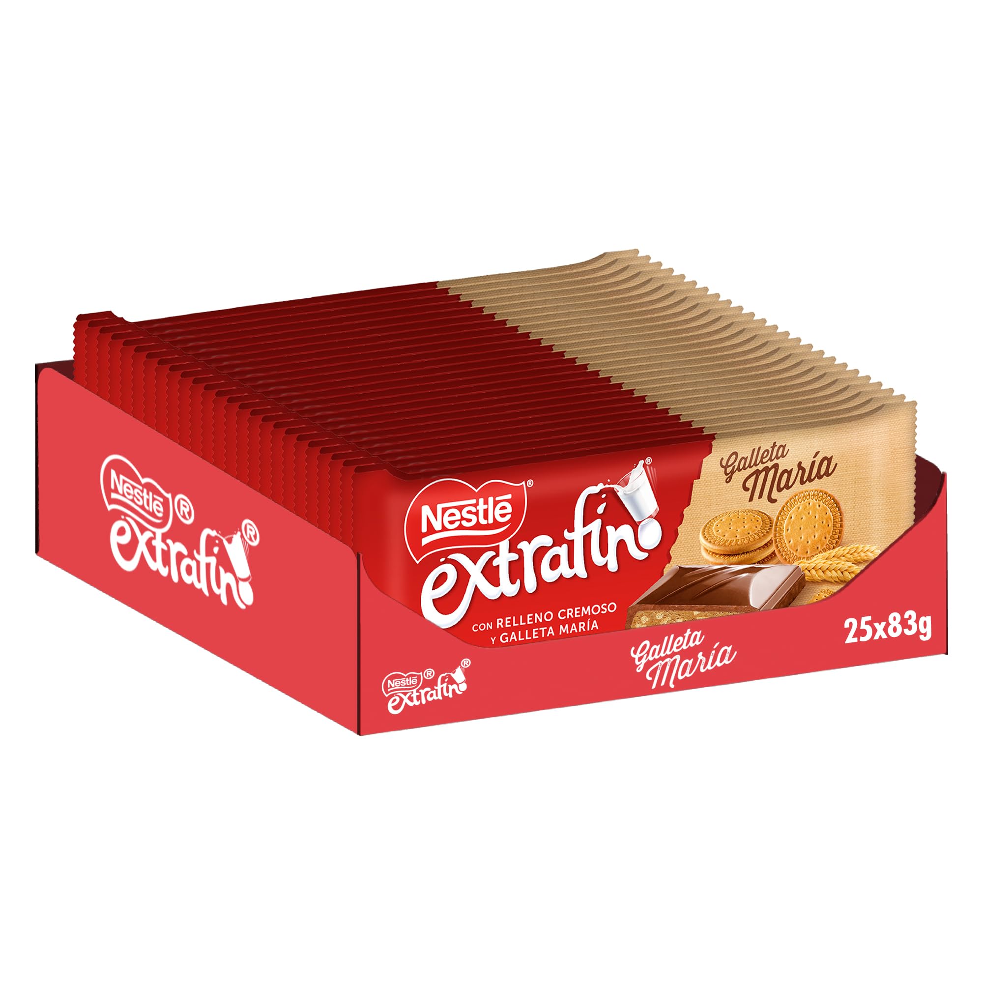 NESTLE EXTRAFINO tableta chocolate con leche y galleta Maria 25x84g