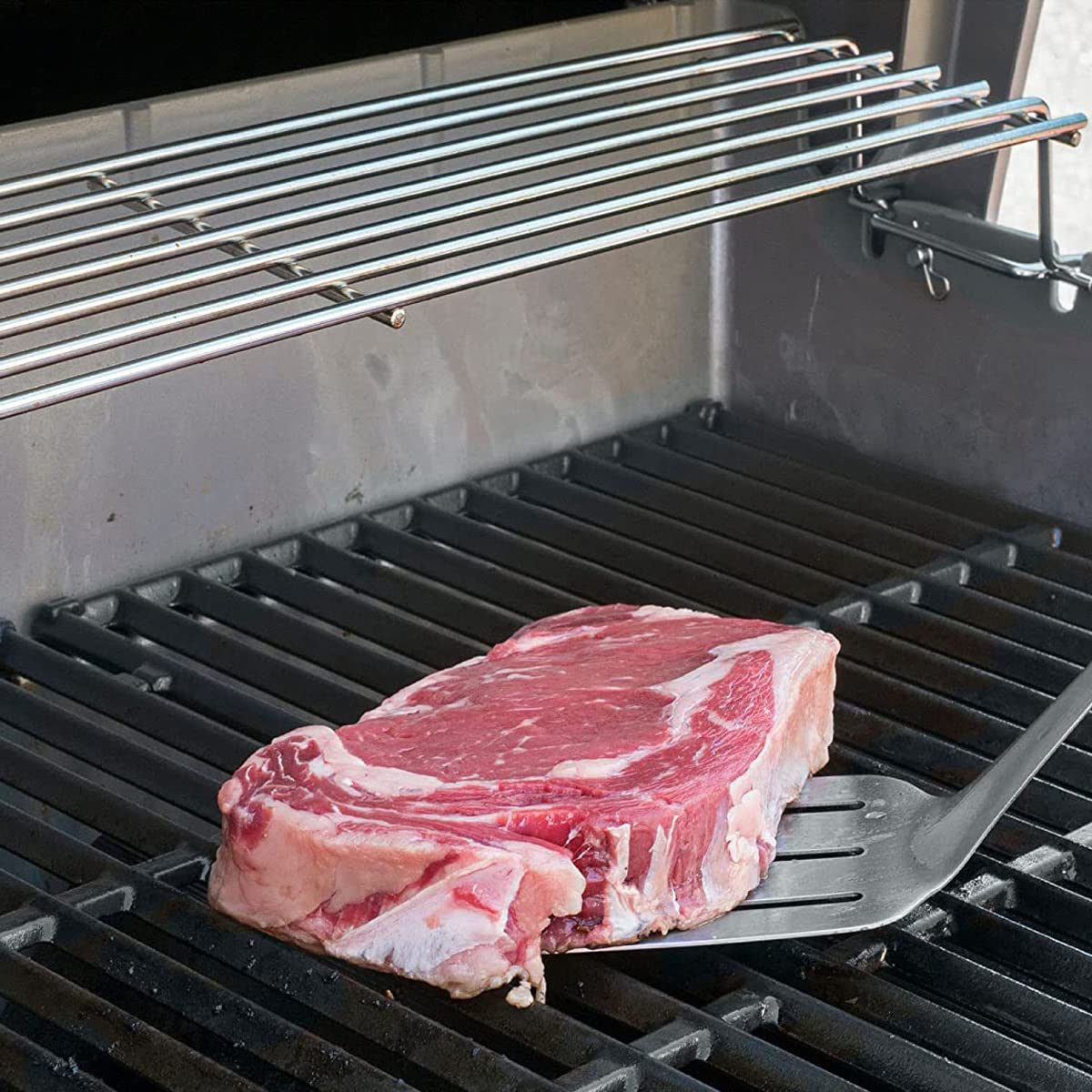 7641 Grill Warmhalter für Weber Spirit 300 Serie,Grill Ersatzteile für Spirit E310 S310 SP310 E320 S320 SP320 Gasgrills, 63,5cm Edelstahl Warmhalterost für Webe Genesis Silver Gold B/C,Spirit 700, 900