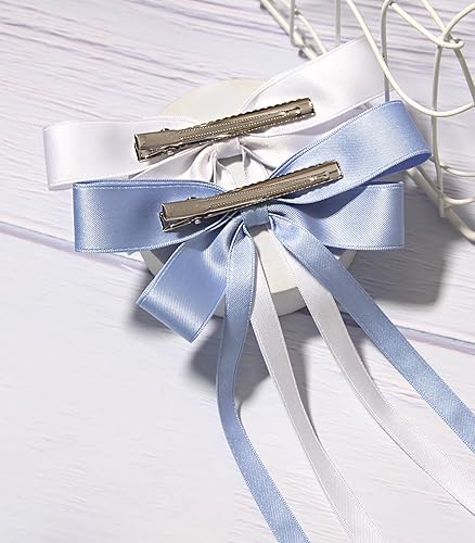 Miniatura 6 de Furling Pompoms Cintas para el cabello  Lazos para el pelo con borlas en negro, blanco, azul, rosa para mujeres y niñas