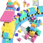 200PCS Magnetic Block| Magnetic Building Blocks Toys for Boys Girls 3-4,5-6,8-12,STEM Sensory Educational Magnet Blocks Cube Stacking Toy for Kids Toddlers 3+Halloween Christmas Birthday Gifts
